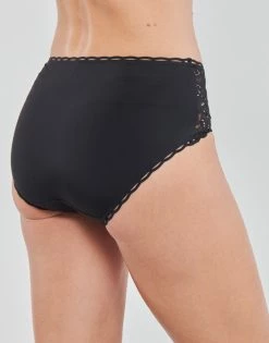 Sous-vêtements Femme Culottes & slips PLAYTEX COEUR CROISE Noir -Boxers Homme Soldes 21189701 500 D