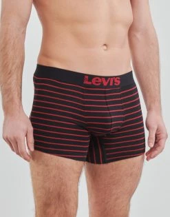 Sous-vêtements Homme Boxers Levi's SOLID BASIC X4 Rouge / Noir -Boxers Homme Soldes 21312900 500 C