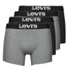 Sous-vêtements Homme Boxers Levi's SOLID BASIC BRIEF X4 Noir / Gris