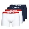 Sous-vêtements Homme Boxers Levi's SOLID BASIC BRIEF X4 Marine / Blanc