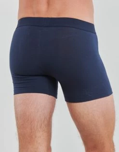 Sous-vêtements Homme Boxers Levi's SOLID BASIC BRIEF X4 Marine / Blanc -Boxers Homme Soldes 21312903 500 D