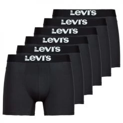 Sous-vêtements Homme Boxers Levi's SOLID BASIC BRIEF X6 Noir
