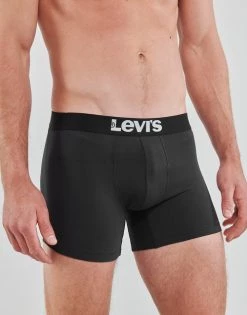 Sous-vêtements Homme Boxers Levi's SOLID BASIC BRIEF X6 Noir -Boxers Homme Soldes 21312904 500 C