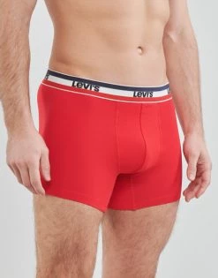 Sous-vêtements Homme Boxers Levi's LOGO BRIEF X6 Marine / Blanc / Gris / Rouge / Noir -Boxers Homme Soldes 21312905 500 C