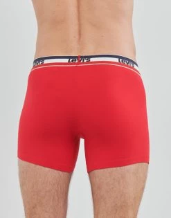 Sous-vêtements Homme Boxers Levi's LOGO BRIEF X6 Marine / Blanc / Gris / Rouge / Noir -Boxers Homme Soldes 21312905 500 D