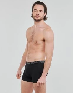 Sous-vêtements Homme Boxers Puma PUMA BASIC X6 Noir -Boxers Homme Soldes 21313040 500 C