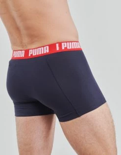 Sous-vêtements Homme Boxers Puma PUMA BASIC X4 Marine / Noir / Rouge / Gris -Boxers Homme Soldes 21313043 500 D