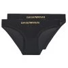Sous-vêtements Femme Culottes & slips Emporio Armani PACK DE 2 CULOTTES Noir