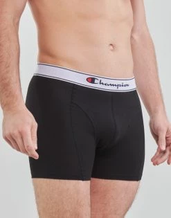Sous-vêtements Homme Boxers Champion BOXER X2 Gris / Noir -Boxers Homme Soldes 21372074 500 C