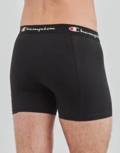 Sous-vêtements Homme Boxers Champion BOXER X4 Gris / Noir -Boxers Homme Soldes 21372075 500 D