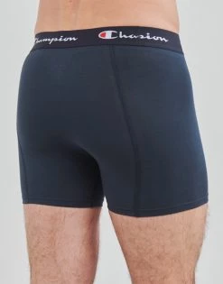 Sous-vêtements Homme Boxers Champion BOXER X2 Marine / Marine -Boxers Homme Soldes 21372076 500 D