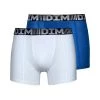 Sous-vêtements Homme Boxers DIM AIR COTTON FLEX X2 Bleu / Blanc