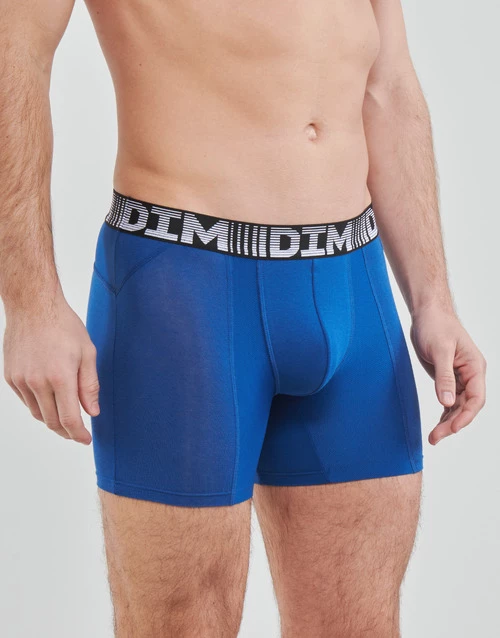 Sous-vêtements Homme Boxers DIM AIR COTTON FLEX X2 Bleu / Blanc 3 Sous-vêtements Homme Boxers DIM AIR COTTON FLEX X2 Bleu / Blanc – Image 3