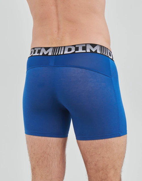 Sous-vêtements Homme Boxers DIM AIR COTTON FLEX X2 Bleu / Blanc 4 Sous-vêtements Homme Boxers DIM AIR COTTON FLEX X2 Bleu / Blanc – Image 4