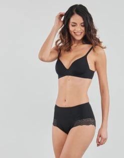 Sous-vêtements Femme Culottes gainantes DIM ECODIM VENTRE PLAT Noir -Boxers Homme Soldes 21422666 500 C