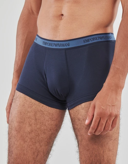 Sous-vêtements Homme Boxers Emporio Armani Pack de 3 Marine 3 Sous-vêtements Homme Boxers Emporio Armani Pack de 3 Marine – Image 3