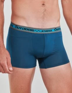 Sous-vêtements Homme Boxers Athena OUTDOOR X3 Bleu / Noir -Boxers Homme Soldes 22685411 500 C