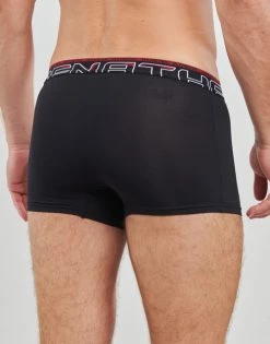 Sous-vêtements Homme Boxers Athena SECONDE PEAU X3 Noir / Bordeaux -Boxers Homme Soldes 22685415 500 D