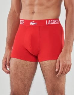 Sous-vêtements Homme Boxers Lacoste 5H3321 X3 Noir / Blanc / Rouge -Boxers Homme Soldes 22725282 500 C