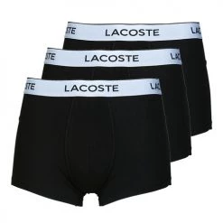 Sous-vêtements Homme Boxers Lacoste 5H8385 X3 Noir / Noir / Noir