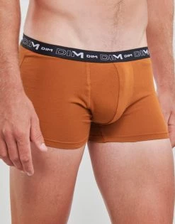 Sous-vêtements Homme Boxers DIM COTON STRETCH X3 Bleu / Marron / Gris -Boxers Homme Soldes 22799279 500 C