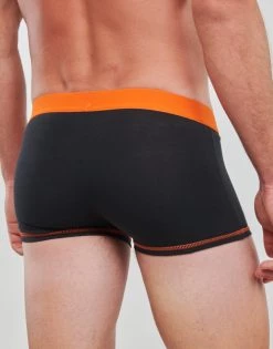 Sous-vêtements Homme Boxers DIM BOXER X3 Noir / Orange -Boxers Homme Soldes 22799281 500 D