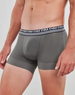 Sous-vêtements Homme Boxers DIM BOXER X2 Kaki / Gris -Boxers Homme Soldes 22799284 500 C