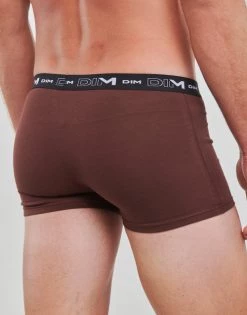 Sous-vêtements Homme Boxers DIM BOXER X3 Bleu / Marron / Noir -Boxers Homme Soldes 22799288 500 D