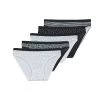 Sous-vêtements Femme Culottes & slips DIM POCKETS COTON STRETCH X5 Noir / Blanc