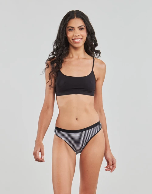 Sous-vêtements Femme Culottes & slips DIM POCKETS COTON STRETCH X5 Noir / Blanc 2 Sous-vêtements Femme Culottes & slips DIM POCKETS COTON STRETCH X5 Noir / Blanc – Image 2