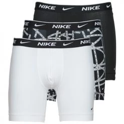 Sous-vêtements Homme Boxers Nike LOGO TAPE X3 Noir / Blanc