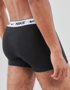 Sous-vêtements Homme Boxers Nike EDAY COTTON STRETCH X3 Noir / Noir / Noir -Boxers Homme Soldes 22799453 500 D