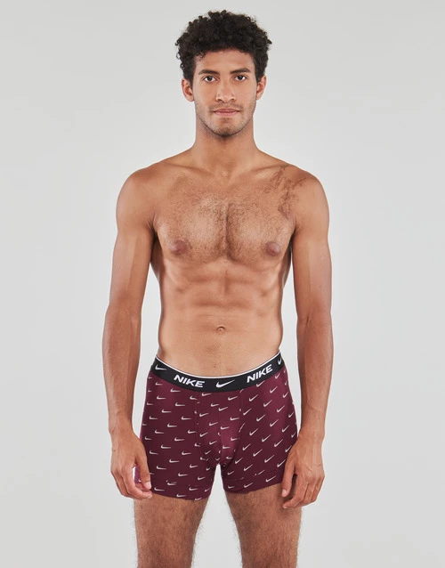 Sous-vêtements Homme Boxers Nike EDAY COTTON STRETCH X3 Noir / Bleu / Bordeaux 2 Sous-vêtements Homme Boxers Nike EDAY COTTON STRETCH X3 Noir / Bleu / Bordeaux – Image 2